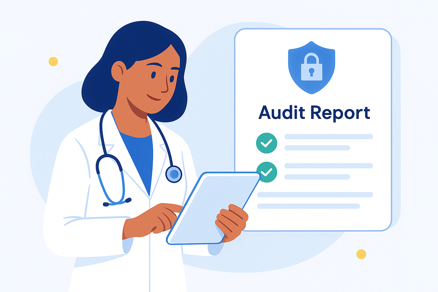 Profissional de saúde confiante